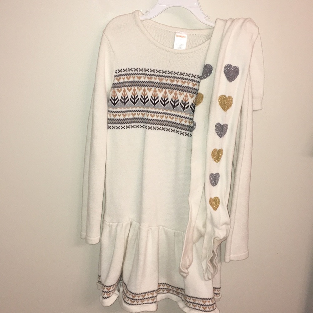 Gymboree dress w matching tights